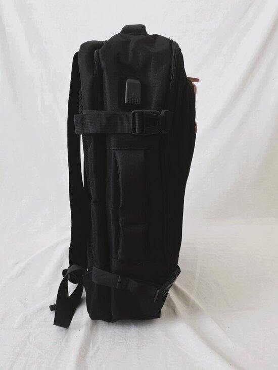 NWT! Muisse Laptop Travel Backpack Duffel Tote w/USB Cord and Luggage Strap main image 4